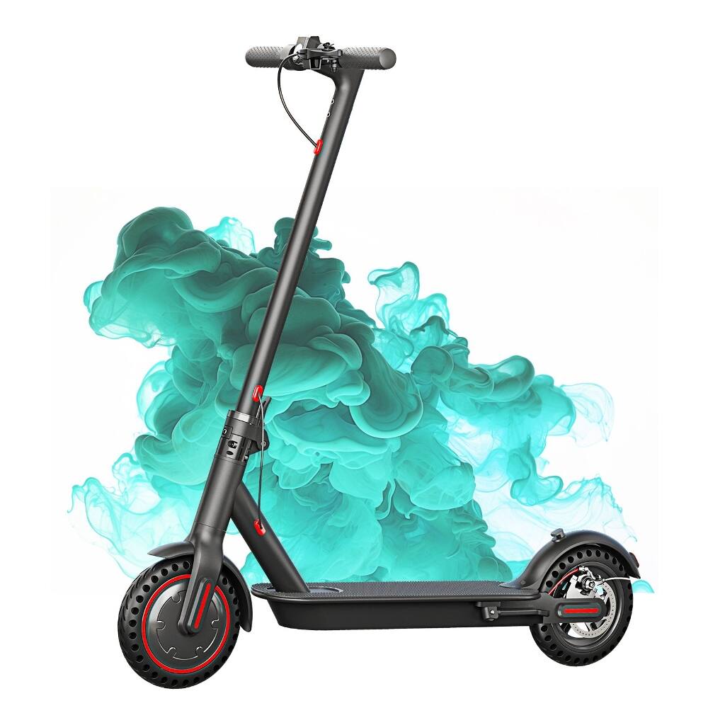 Front. Loheer - Loheer Electric Scooter Adults 19Mph Folding Escooter Black - Black.