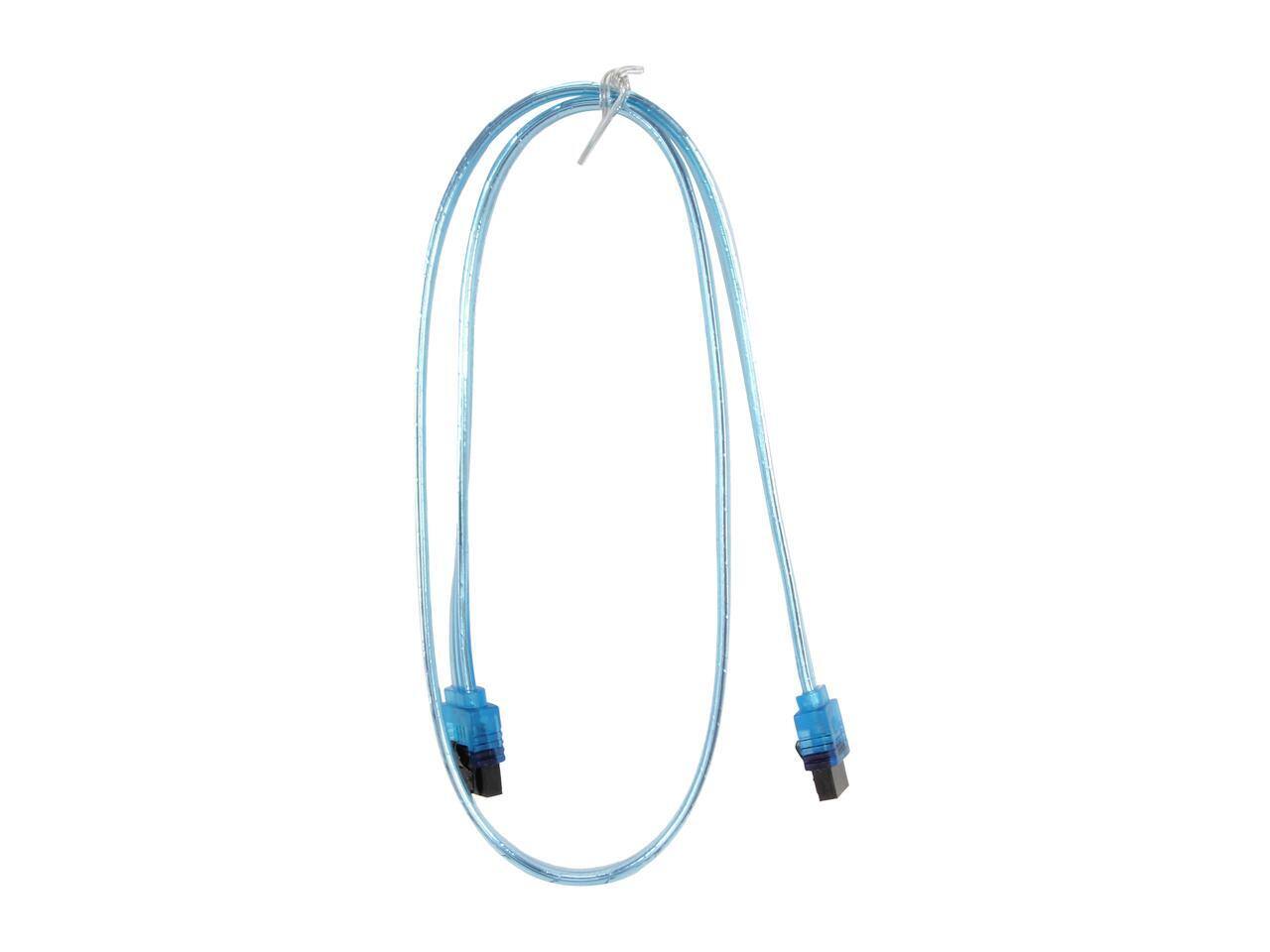 Alt View 1. Nippon Labs - Nippon Labs SATA3L-2FT-BU 2 ft. SATA III Cable w/ Locking Latch 2 feet - OEM.