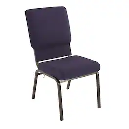 Flash Furniture - Advantage Eggplant Church Chair 18.5 in. Wide - Purple