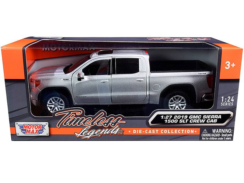 MOTORMAX  
3+  
1:24 SERIES  
Timeless Legends DIE-CAST COLLECTION  
1:27 2019 GMC SIERRA 1500 SLT CREW CAB  
WARNING: TM CHOKING HAZARD Small parts. Not for children under 3 years.