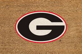 Evergreen Enterprises - Georgia Bulldogs 24" x 36" Outdoor Team Logo Coir Mat - Brown