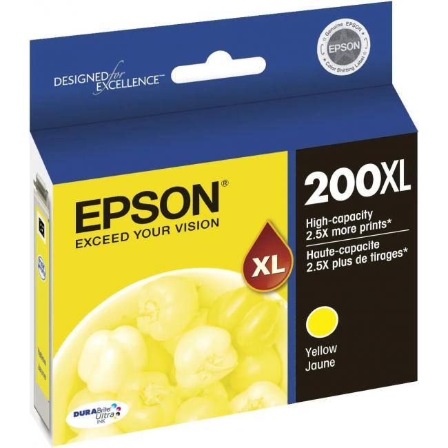DESIGNED FOR EXCELLENCE

EPSON
EXCEED YOUR VISION

EPSON 200XL
High-capacity
2.5X more prints*

XL
Haute-capacité
2.5X plus de tirages*

Yellow Jaune

DURABrite Ultra INK