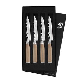 Shun - Premier Blonde 4 Piece Boxed Steak Knife Set - Silver