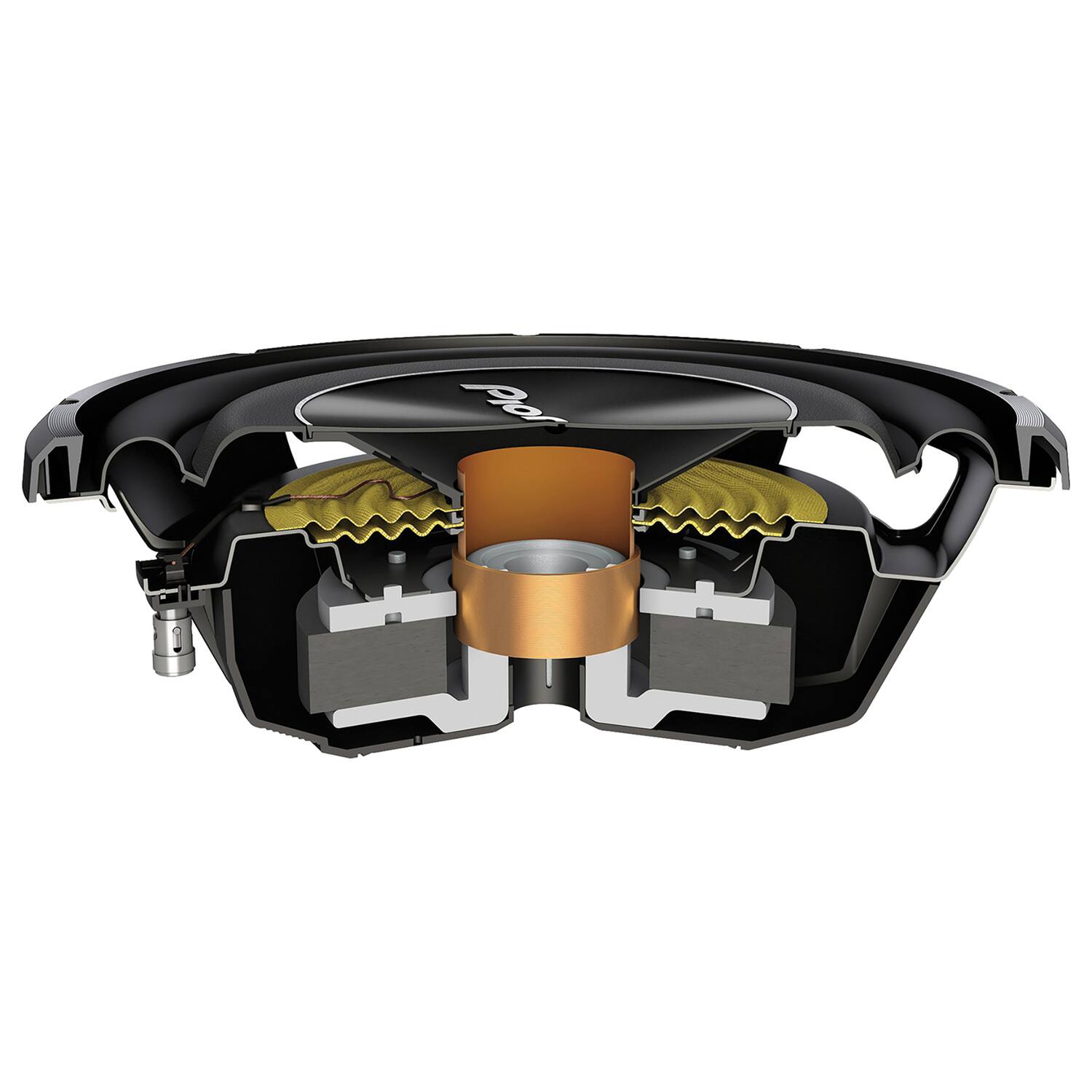 Back. Pioneer - A-Series TS-A3000LS4 Shallow-Mount 12" 1,500W Max Subwoofer - Black.