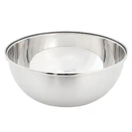 Front. Oster - Oster Corden 5 Quart Stainless Steel Mixing Bowl in Silver with Nonslip Base.