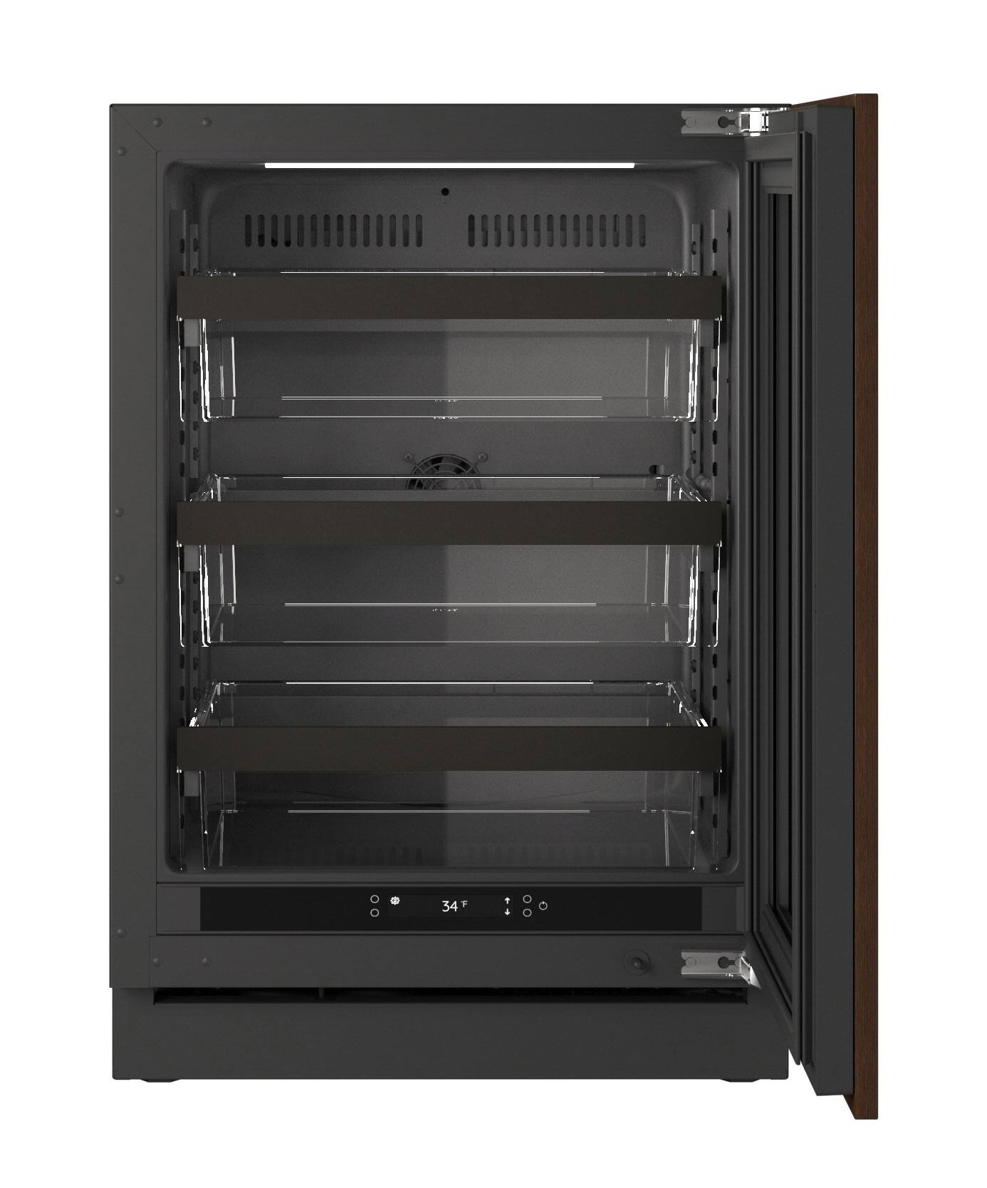 Alt View 2. U-Line - U-Line 24"W. 5.1 Cu.Ft. Built-In Compact Refrigerator - Panel Ready Frame/Glass - Integrated Frame.