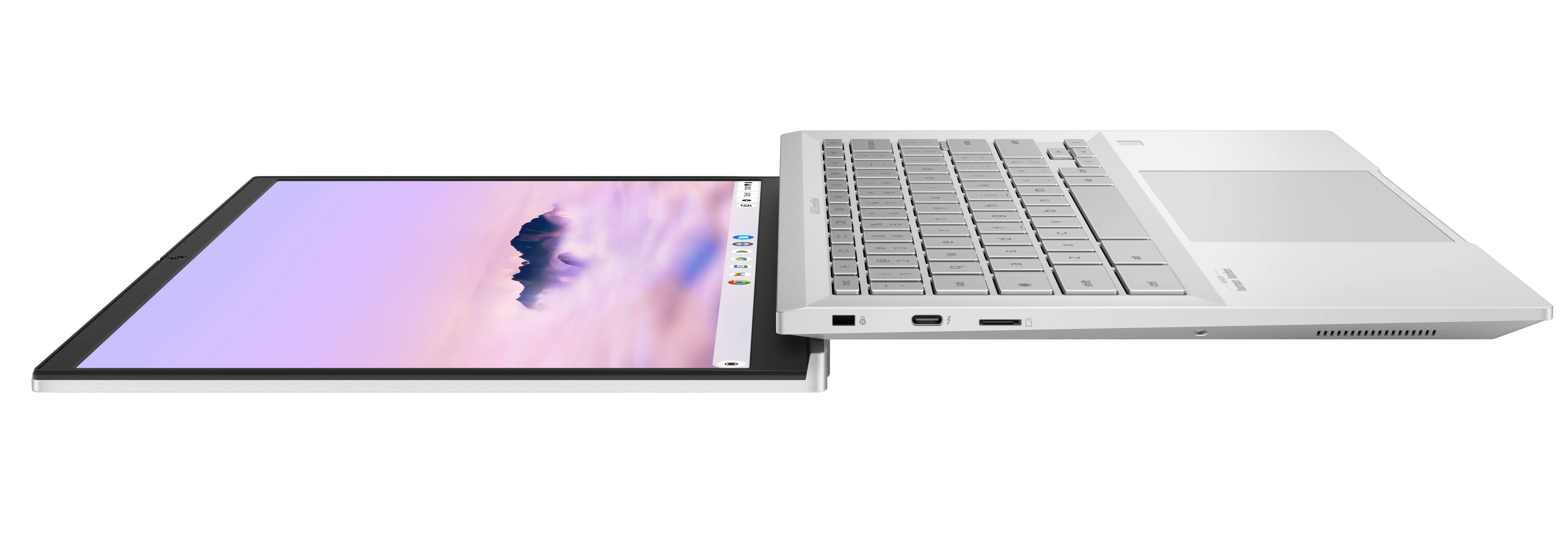 Alt View 13. ASUS - Expertbook CX54 Chromebook Plus 14" Laptop with Google AI - Intel Core Ultra 5 with 8GB Memory - 128GB SSD - Fog Silver.