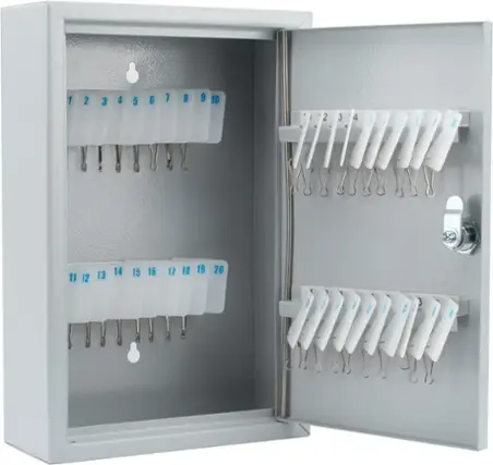Barska - 40 Position Key Cabinet with Key Lock - Gray