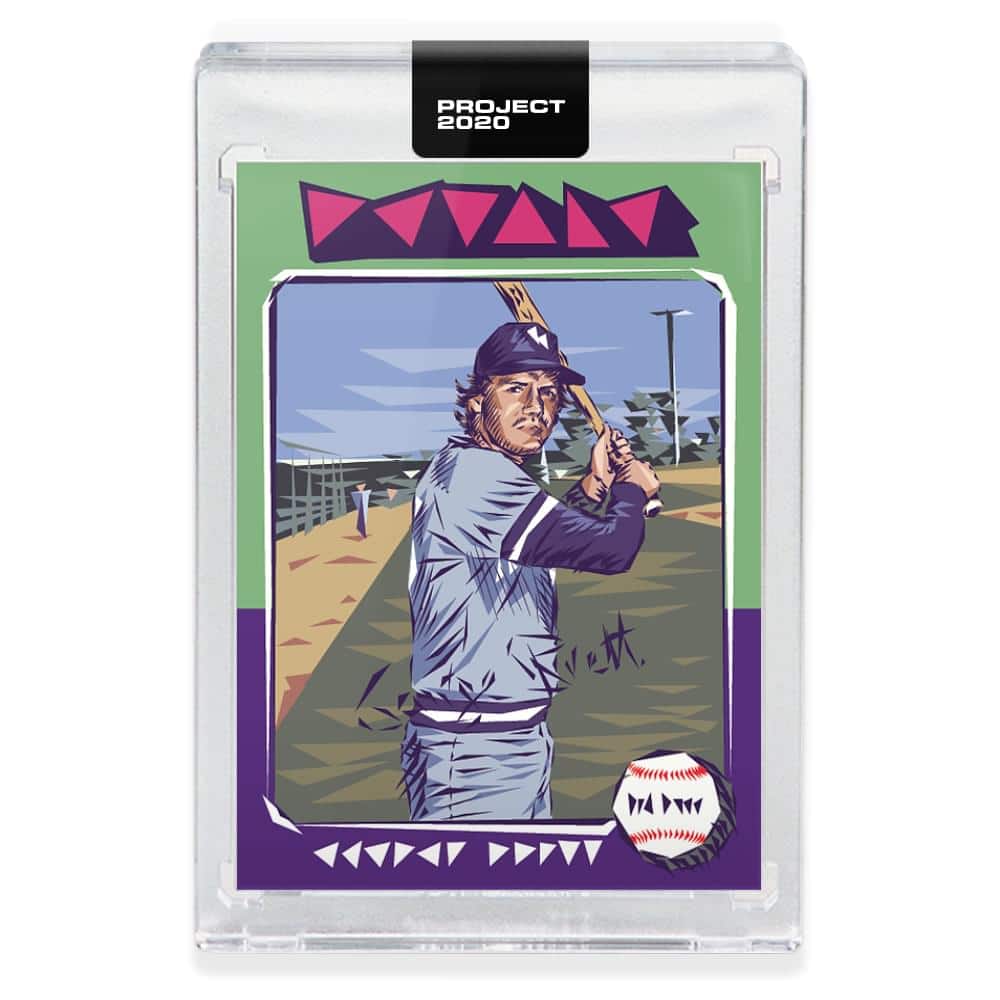Topps - PROJECT 2020 Card 150 - 1975 George Brett by Naturel - Green