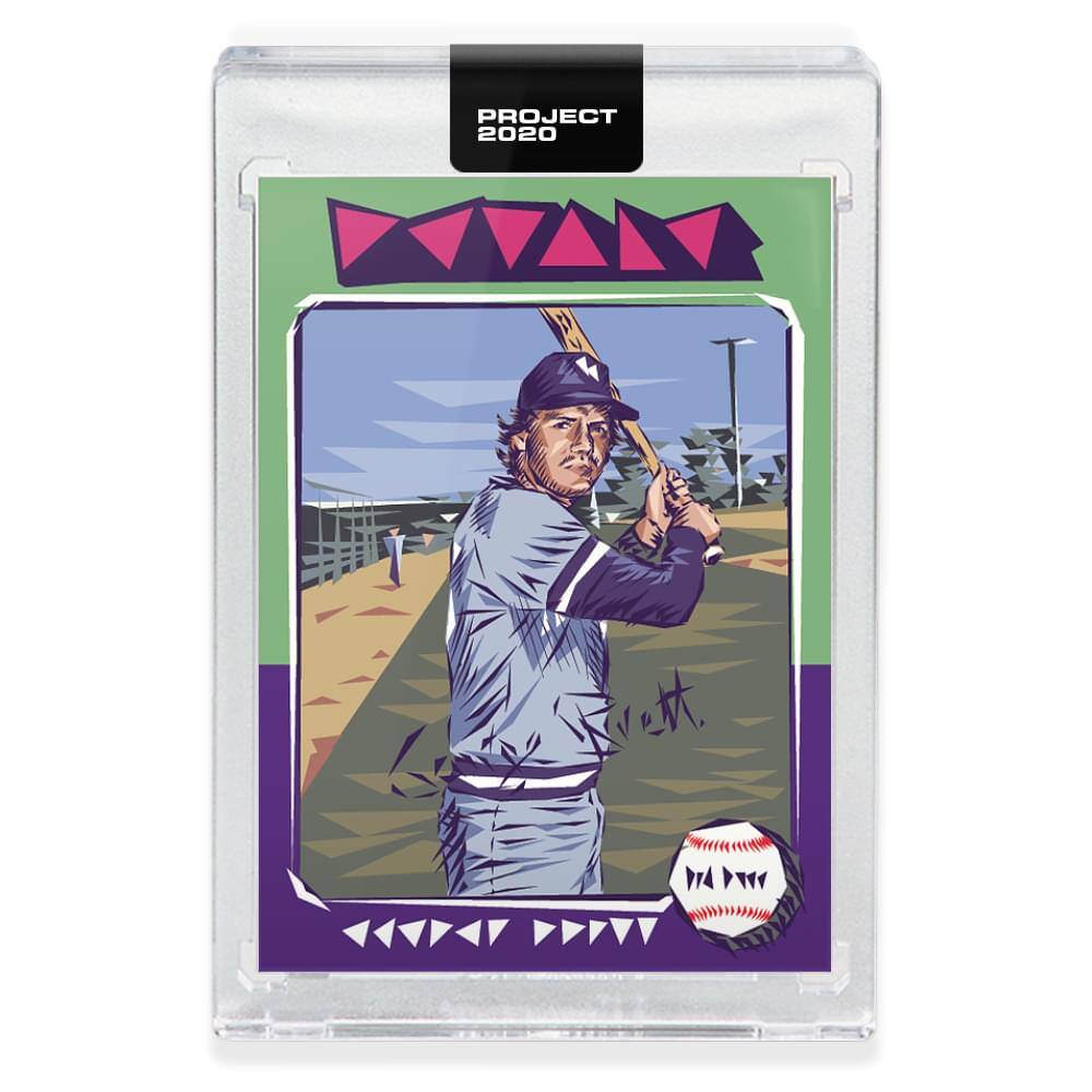 Topps - PROJECT 2020 Card 150 - 1975 George Brett by Naturel - Green