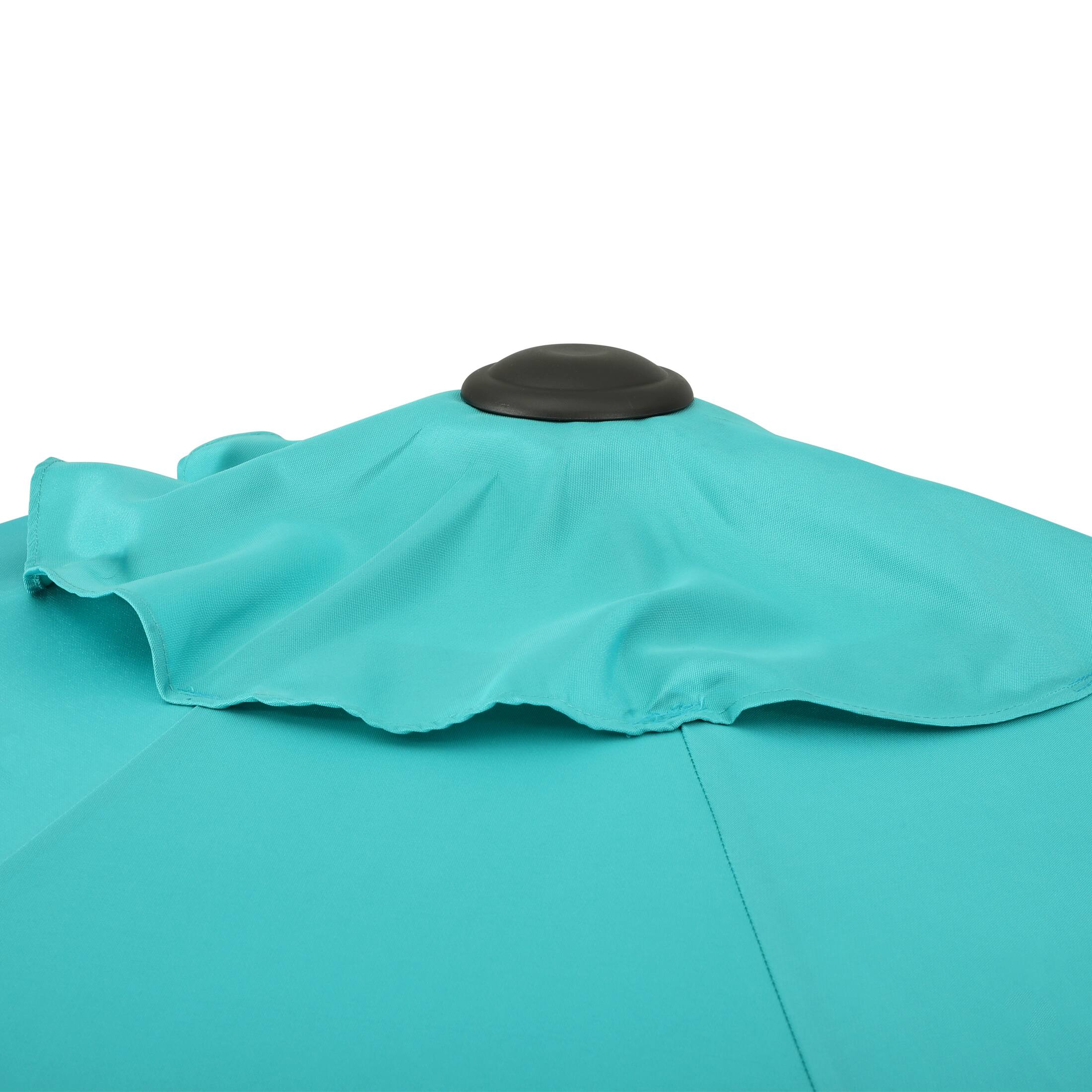 Alt View 3. WestinTrends - WestinTrends Paolo 9 ft. Patio Table Umbrella with tilt and crank features - Turquoise.