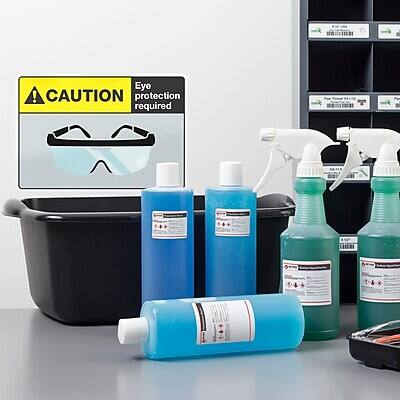 Eye protection required

CAUTION