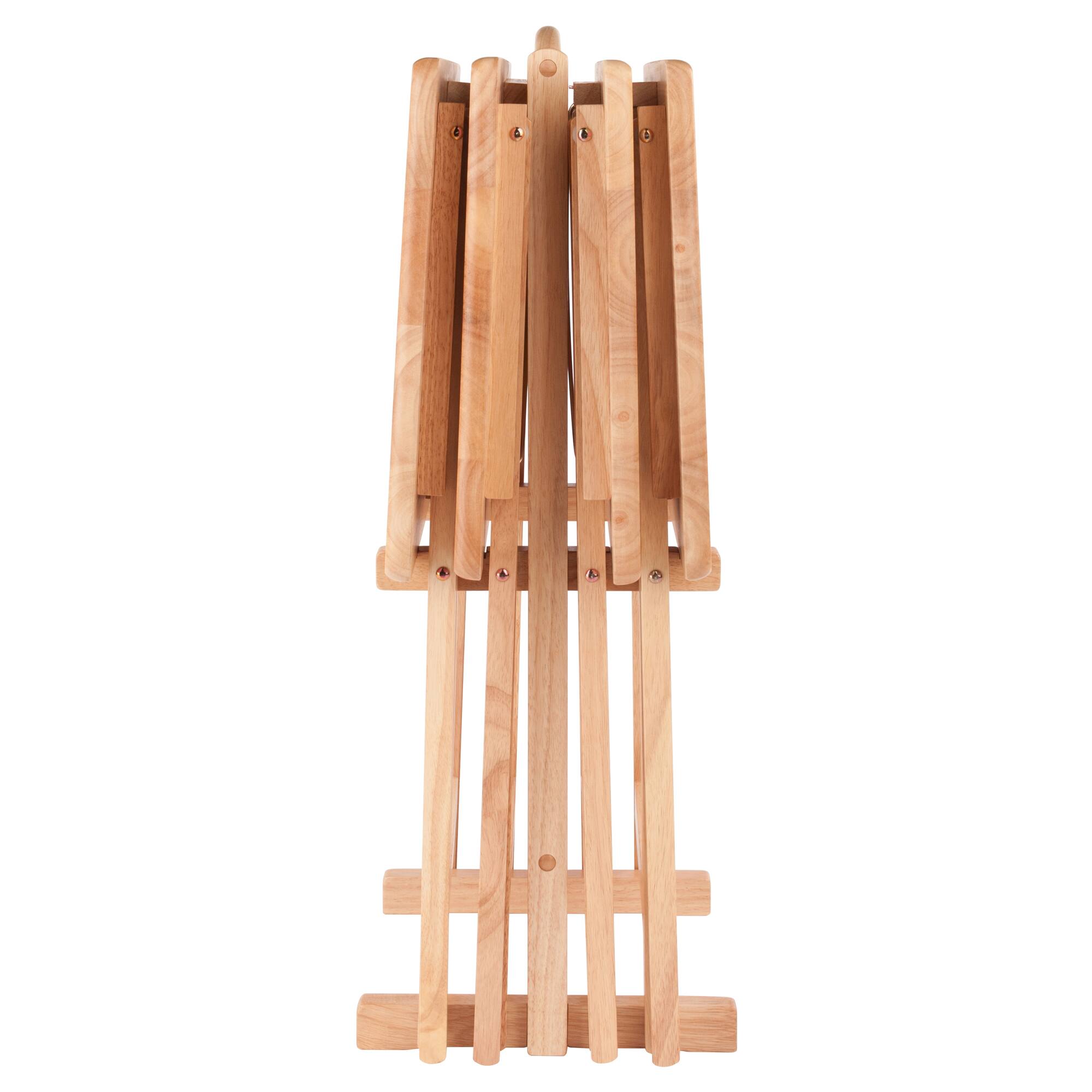 Alt View 4. Winsome Wood - Alex 5-Pc Snack Table Set - Natural.