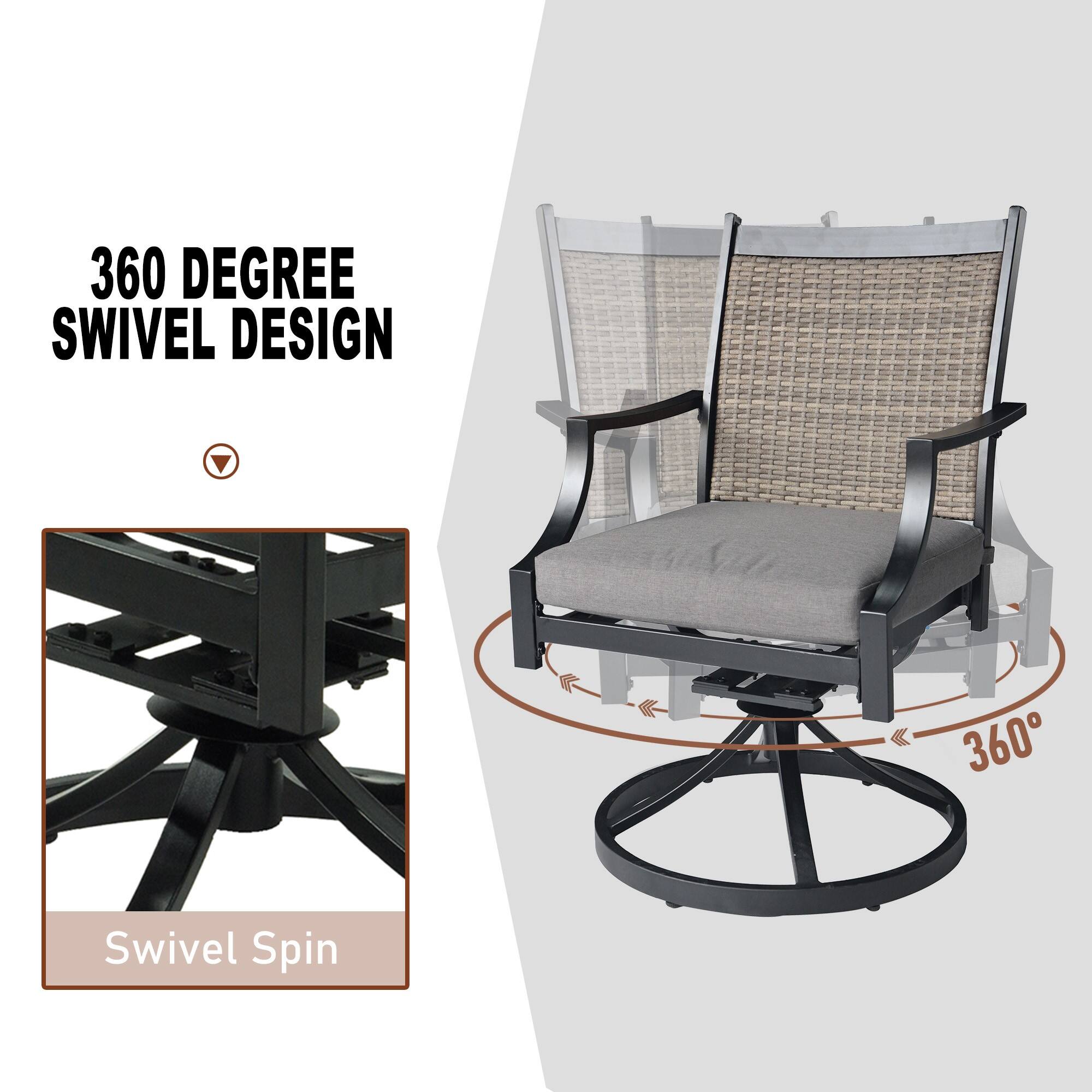 360 Degree Swivel Design  
Swivel Spin