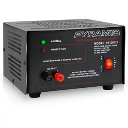 Pyramid - Bench Power Supply | AC-to-DC Power Converter | 10 Amp Power Supply (PS12KX) - Black