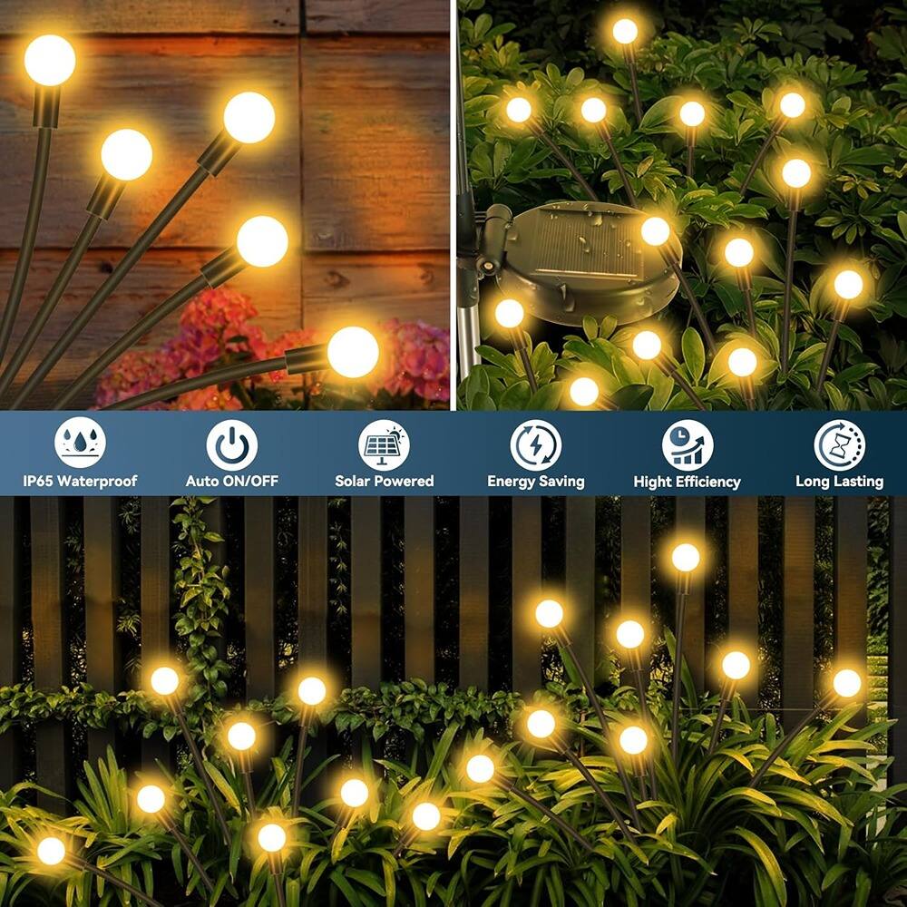IP65 Waterproof  
Auto ON/OFF  
Solar Powered  
Energy Saving  
High Efficiency  
Long Lasting