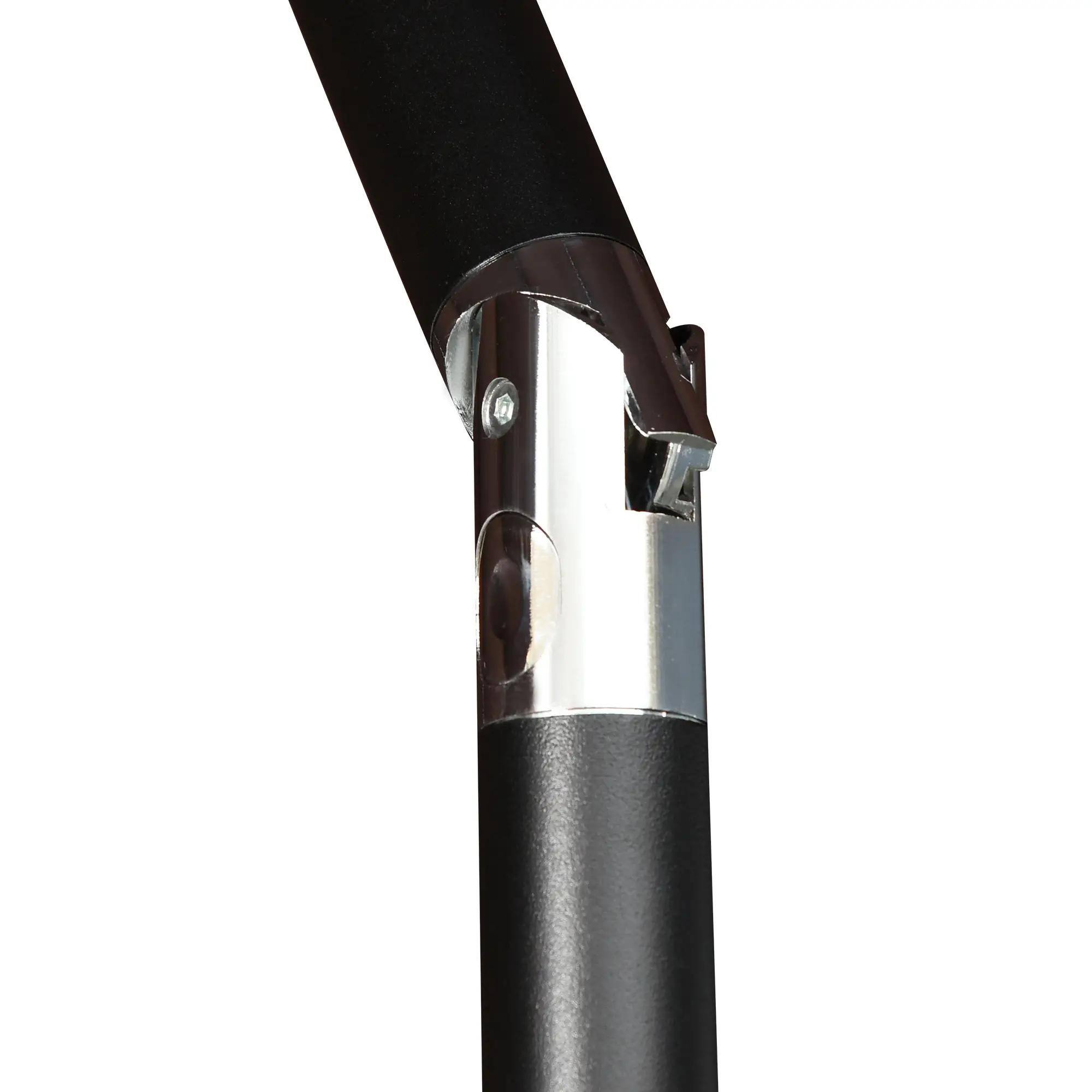 Alt View 5. Spaco - Spaco 9 x 7 FT Solar Patio Umbrella, LED Lights, Crank Tilt,for Deck or Pool - Brown.