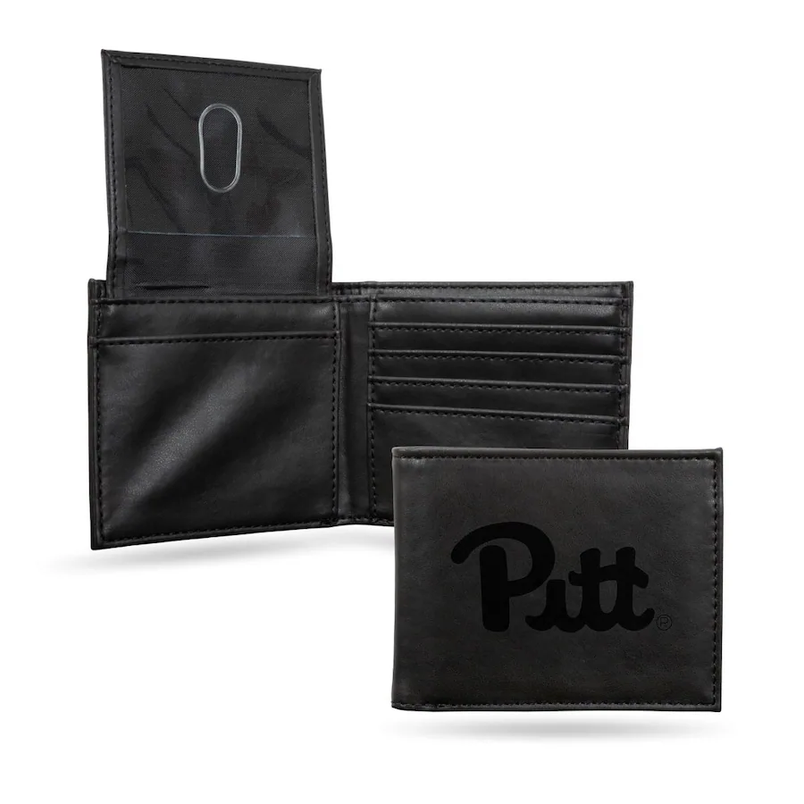 Rico Industries Pittsburgh PITT Panthers Black Bilfold Wallet with ...