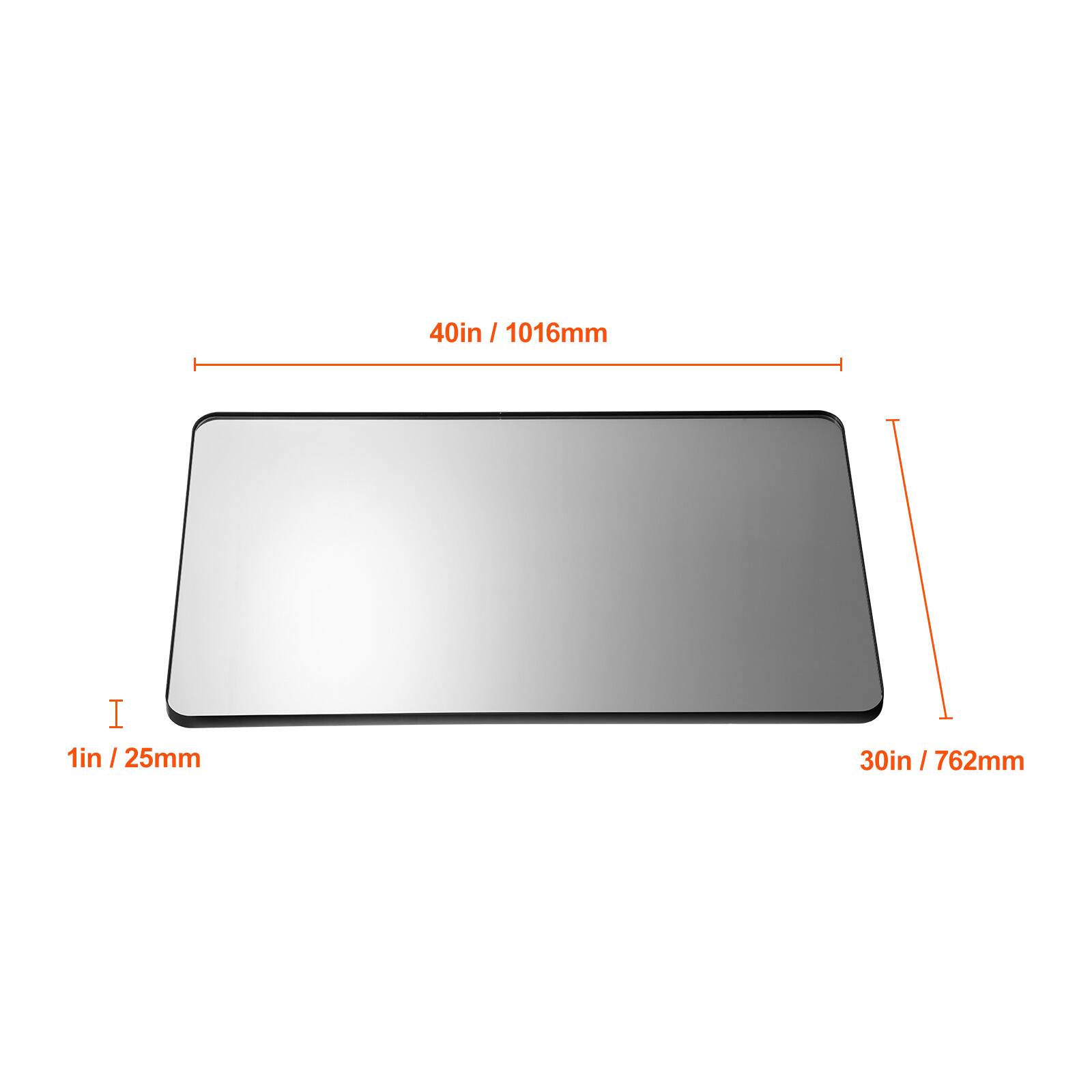 40in / 1016mm  
1in / 25mm  
30in / 762mm