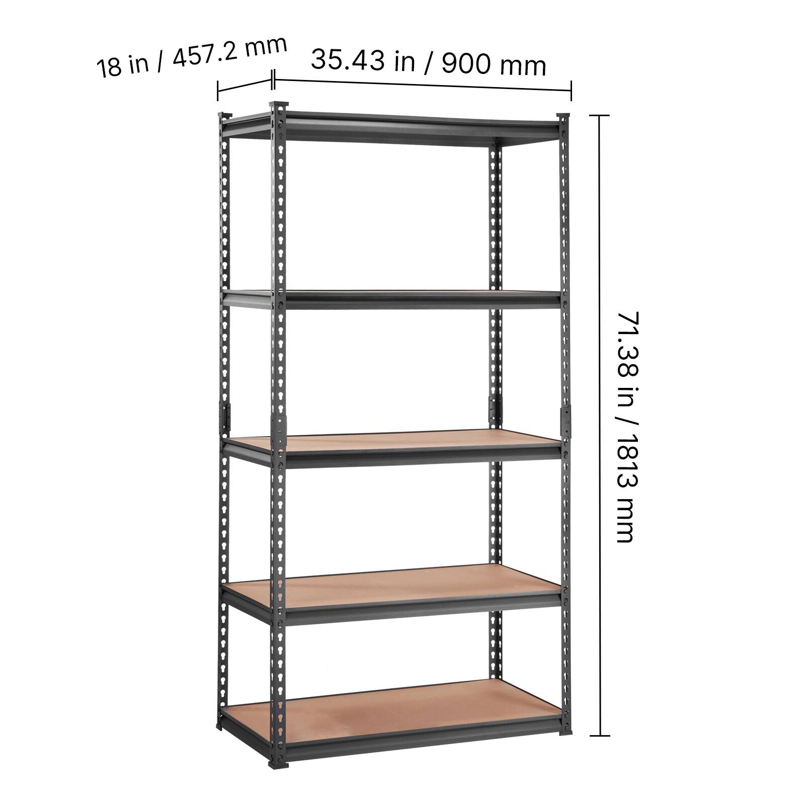 18 in / 457.2 mm, 35.43 in / 900 mm, 71.38 in / 1813 mm