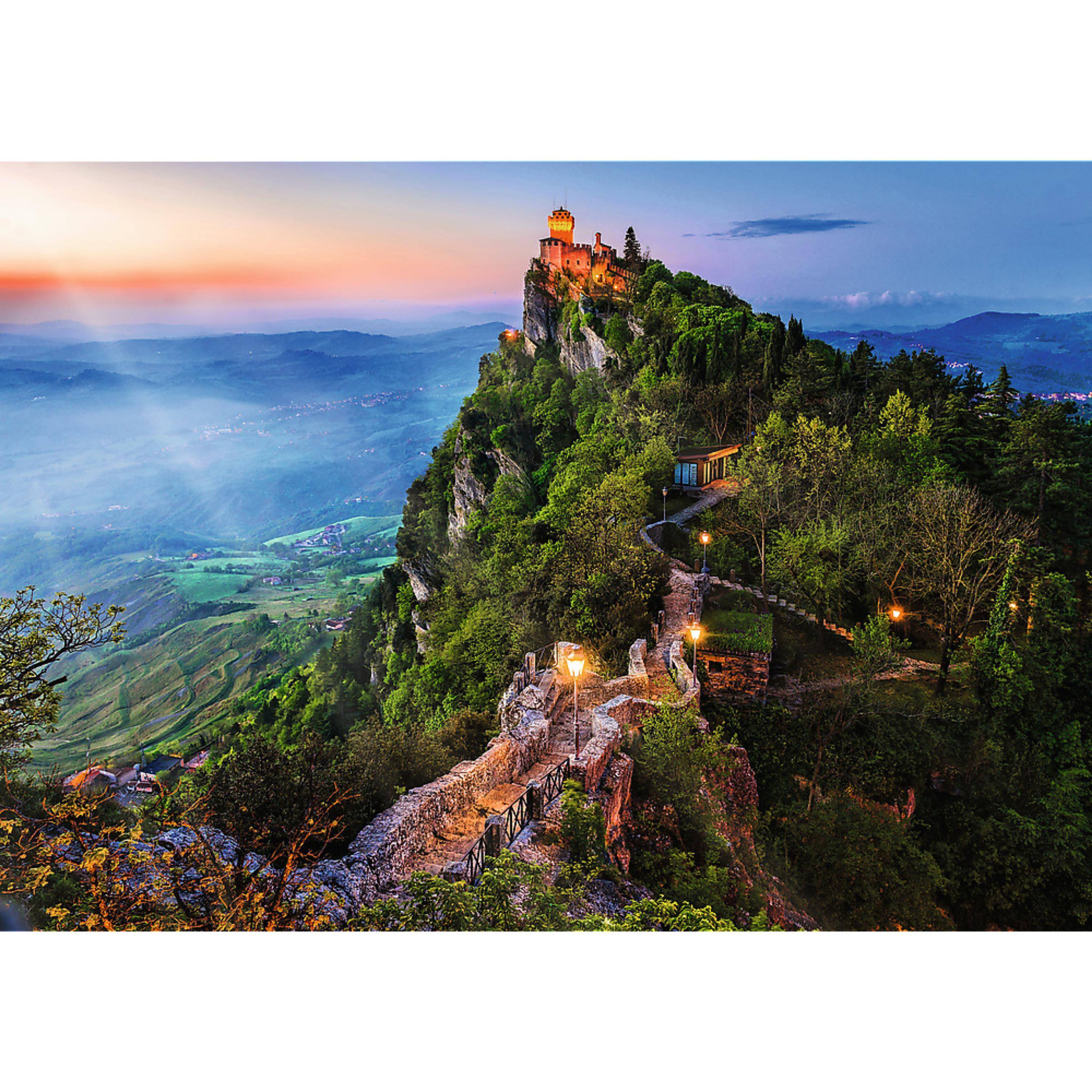 Alt View 1. Trefl - Trefl Premium Plus 1000 Piece Puzzle - Cesta Tower, San Marino.