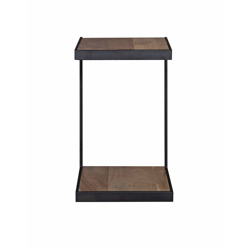 Alt View 1. Porter Designs - Manzanita Live Edge Solid Acacia Wood End Table - Natural.