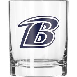 Logo Brands - Baltimore Ravens 14oz. Game Day Rocks Glass - Multicolor