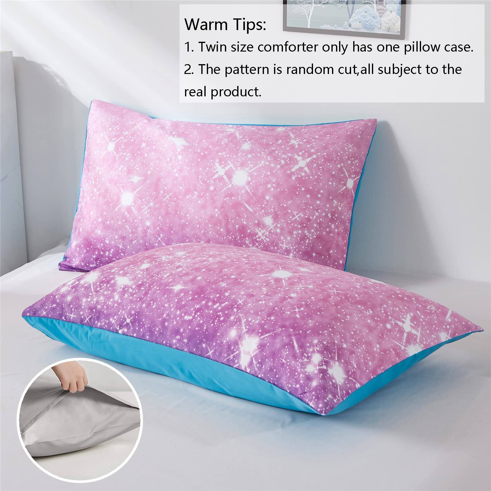 PO3TICJUNKI3 Glitter Comforter Set Size For Sparkle Galaxy Twinkle ...