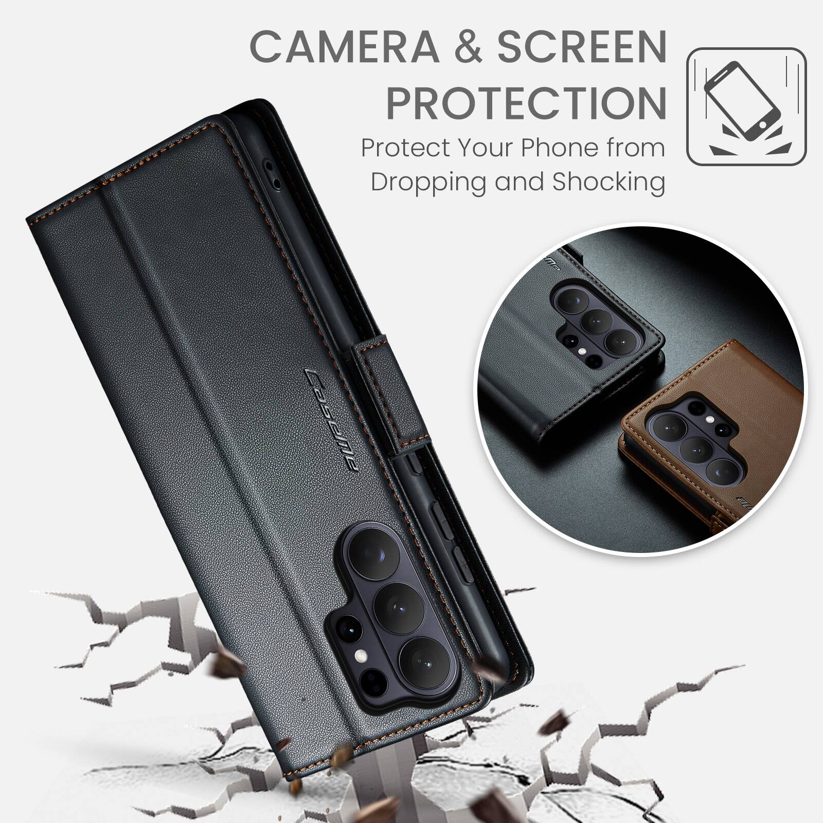 CAMERA & SCREEN PROTECTION  
Protect Your Phone from Dropping and Shocking