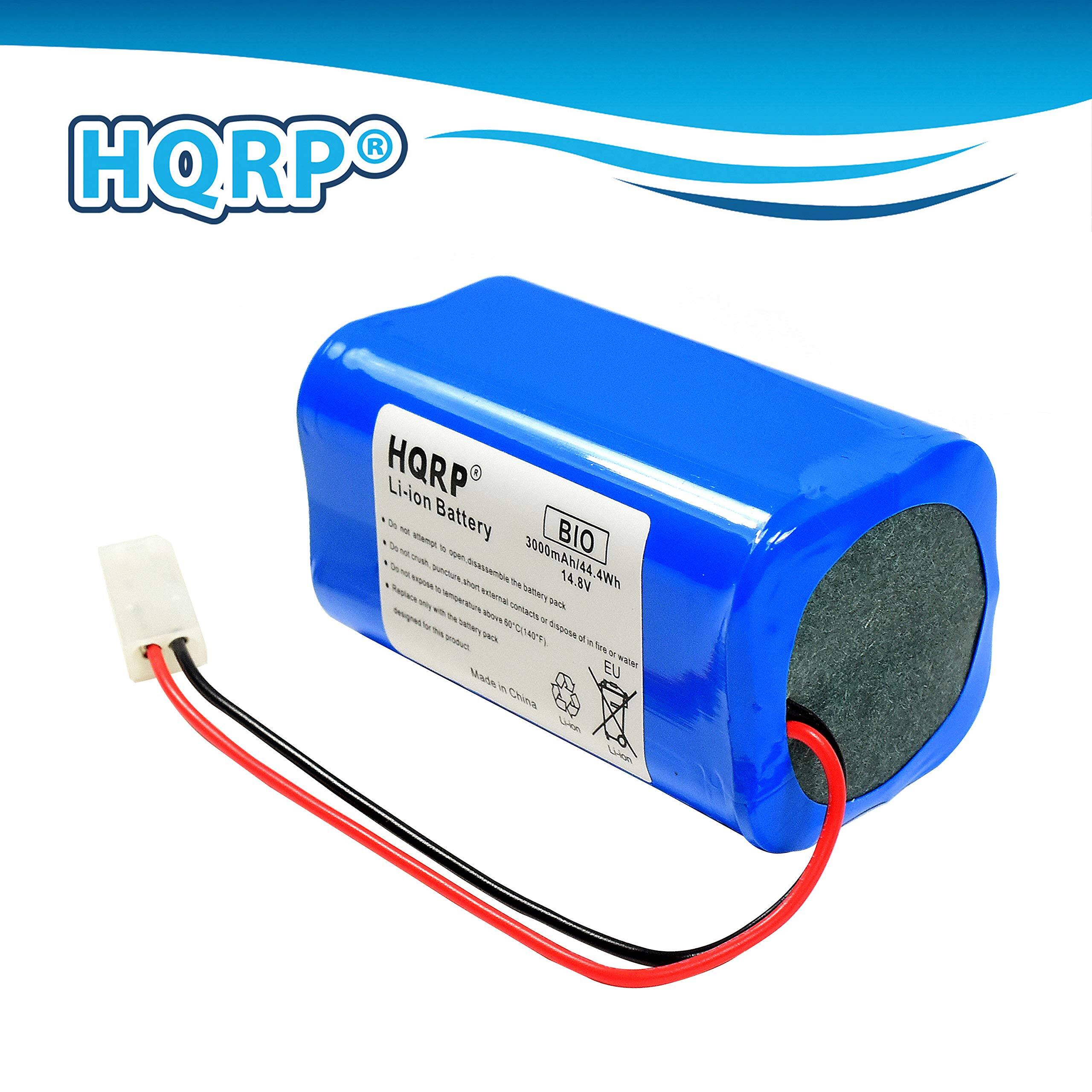 HQRP Li-ion Battery BIO  
3000mAh/44.4Wh  
14.8V  
Made in China  

Do not attempt to disassemble the battery.  
Do not crush, puncture, or expose to high temperatures.  
Do not short the battery contacts.  
Do not dispose of in fire or water.  
Dispose of in line with local regulations.  

Designed for the product.  

EU  
UN38.3  

Made in China