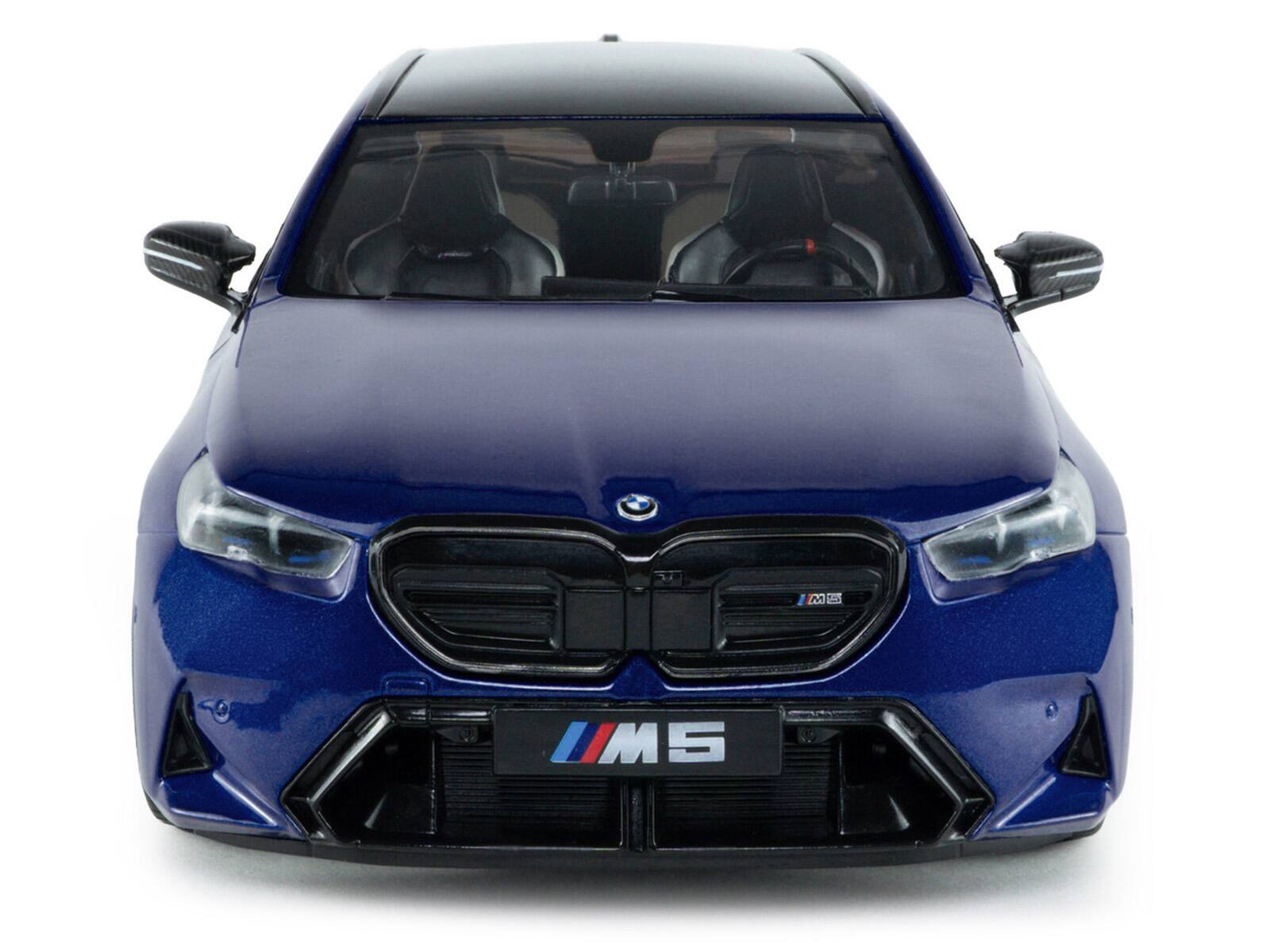 Alt View 5. Solido - 2025 BMW M5 Touring Marina Bay Blue Metallic with Black Top 1/18 Diecast Model Car by Solido.