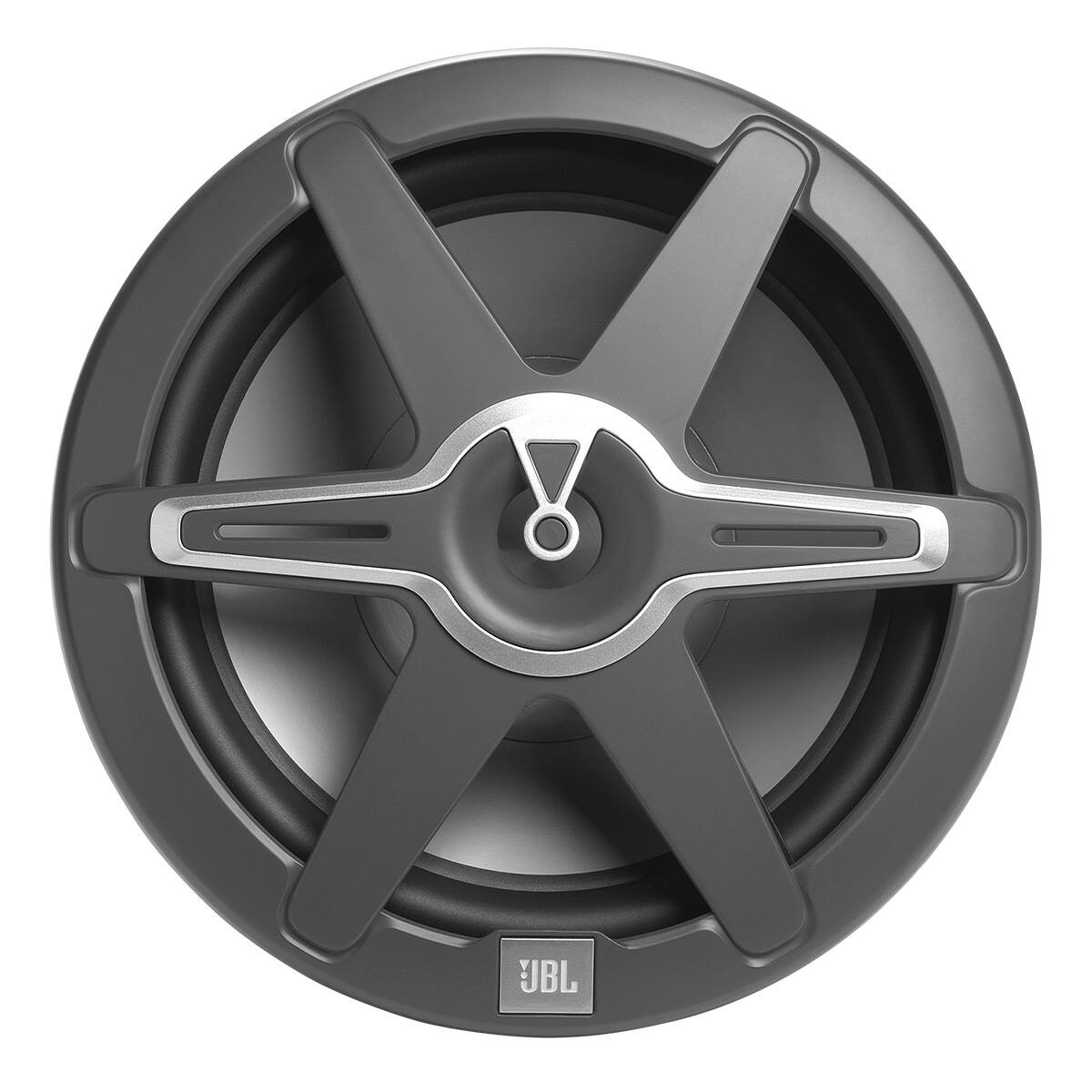Alt View 9. JBL - JBL CLUB12 12" (304mm) marine audio subwoofer with RGB lighting   400W – white/Gray grills included - Black.