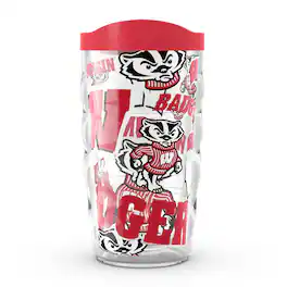 Tervis - Wisconsin Badgers 10oz. Allover Classic Wavy Tumbler - Multicolor