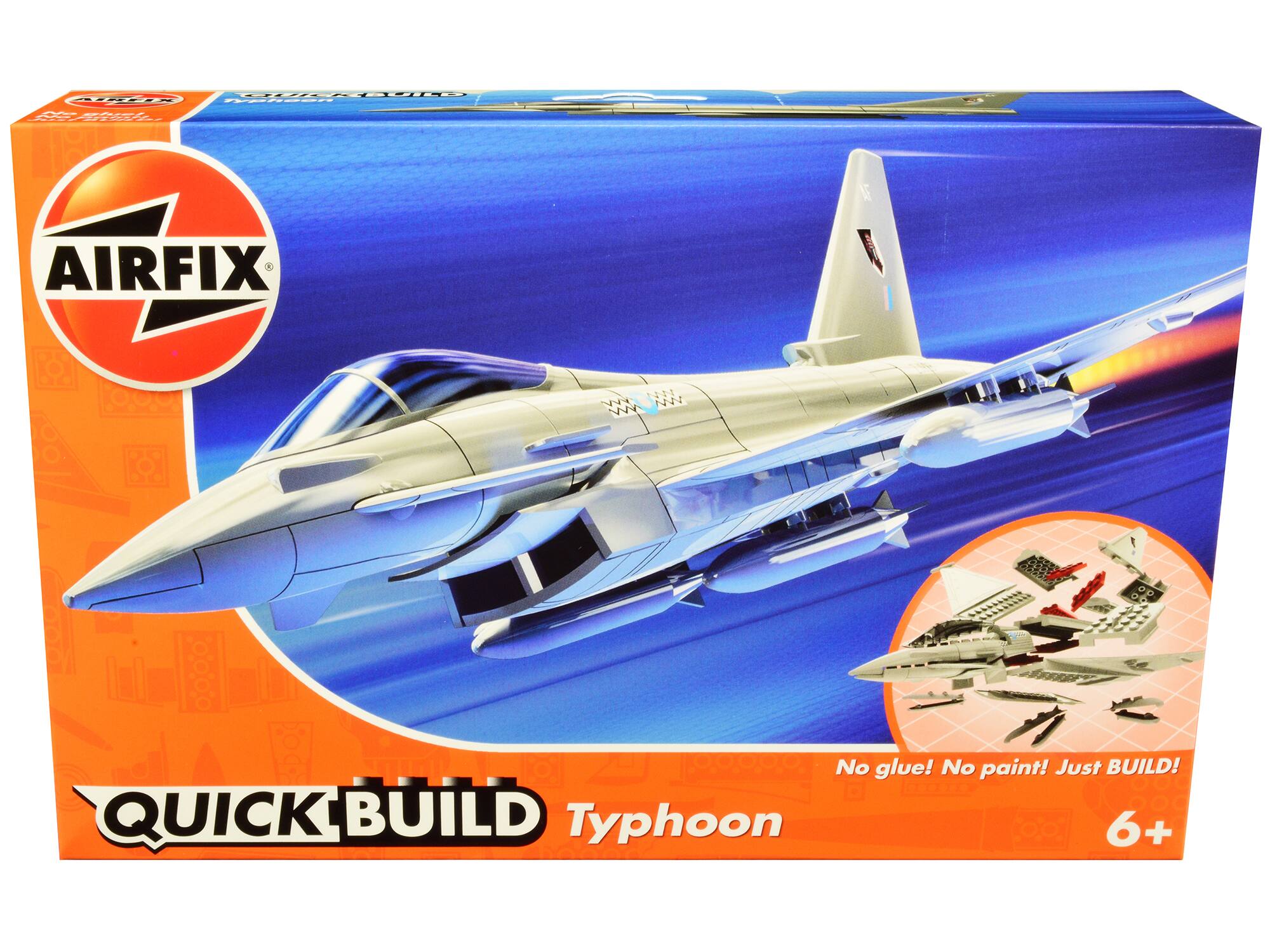AIRFIX  
QUICK BUILD  
Typhoon  
No glue! No paint! Just BUILD!  
6+