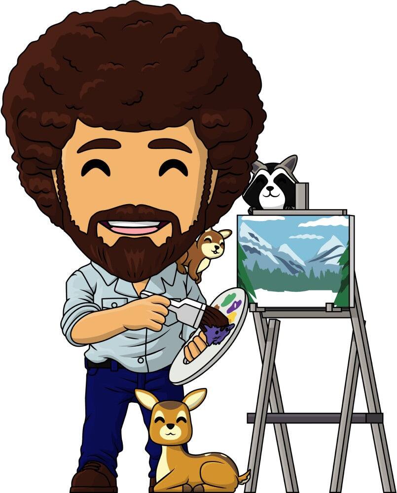 Alt View 5. Youtooz - Youtooz: Bob Ross Collection [Bob Ross and Friends] Vinyl Figure #3.