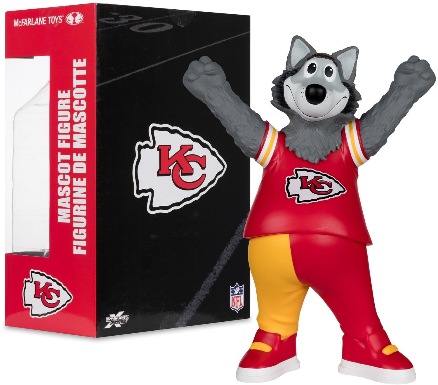 McFarlane SportsPicks - NFL - K.C. Wolf (Kansas City Chiefs) 8" Posed Figure - COLLECTIBLES