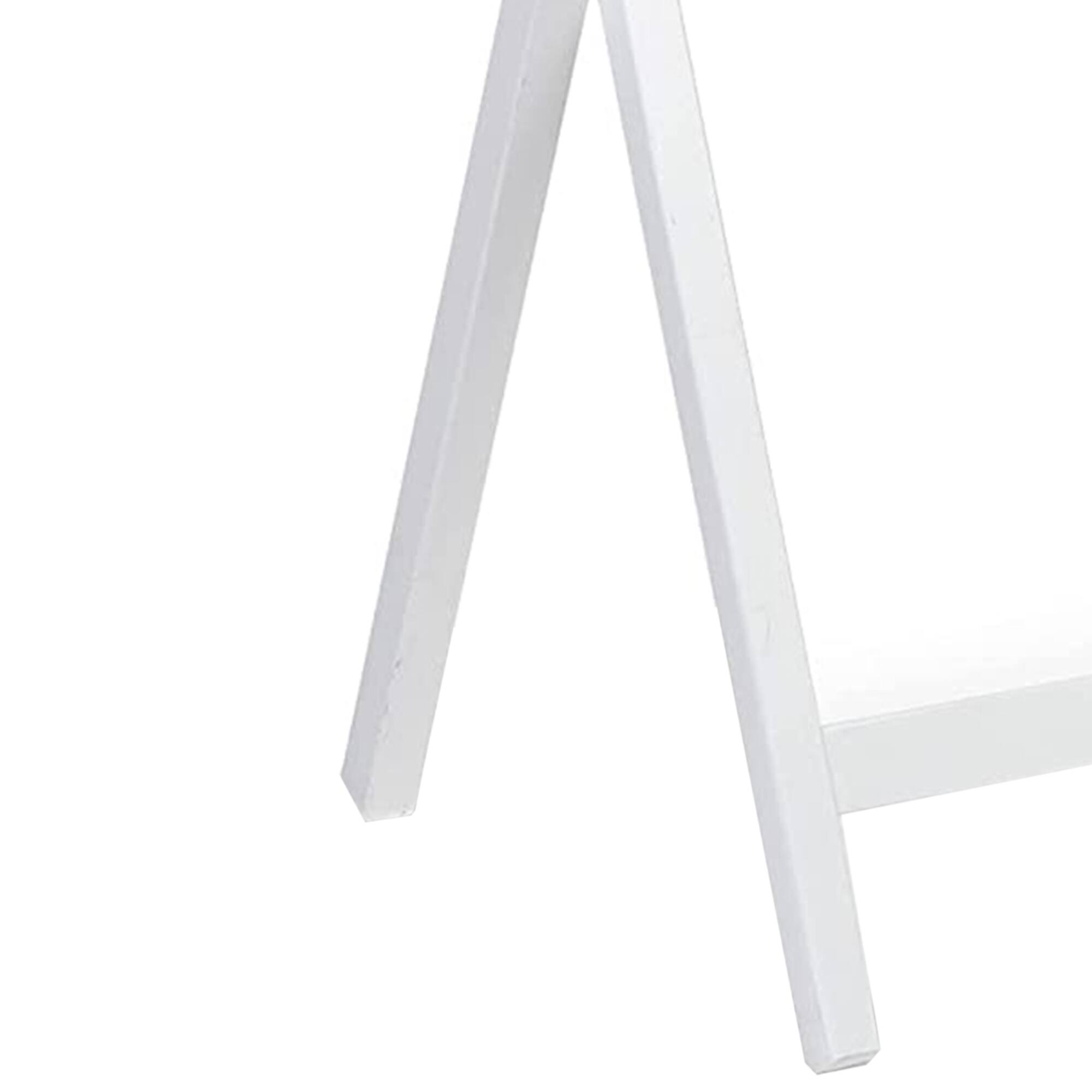 Alt View 2. PJ Wood - PJ Wood Portable Folding TV Snack Tray Table Desk Stand, White (6 Piece Set) - White.