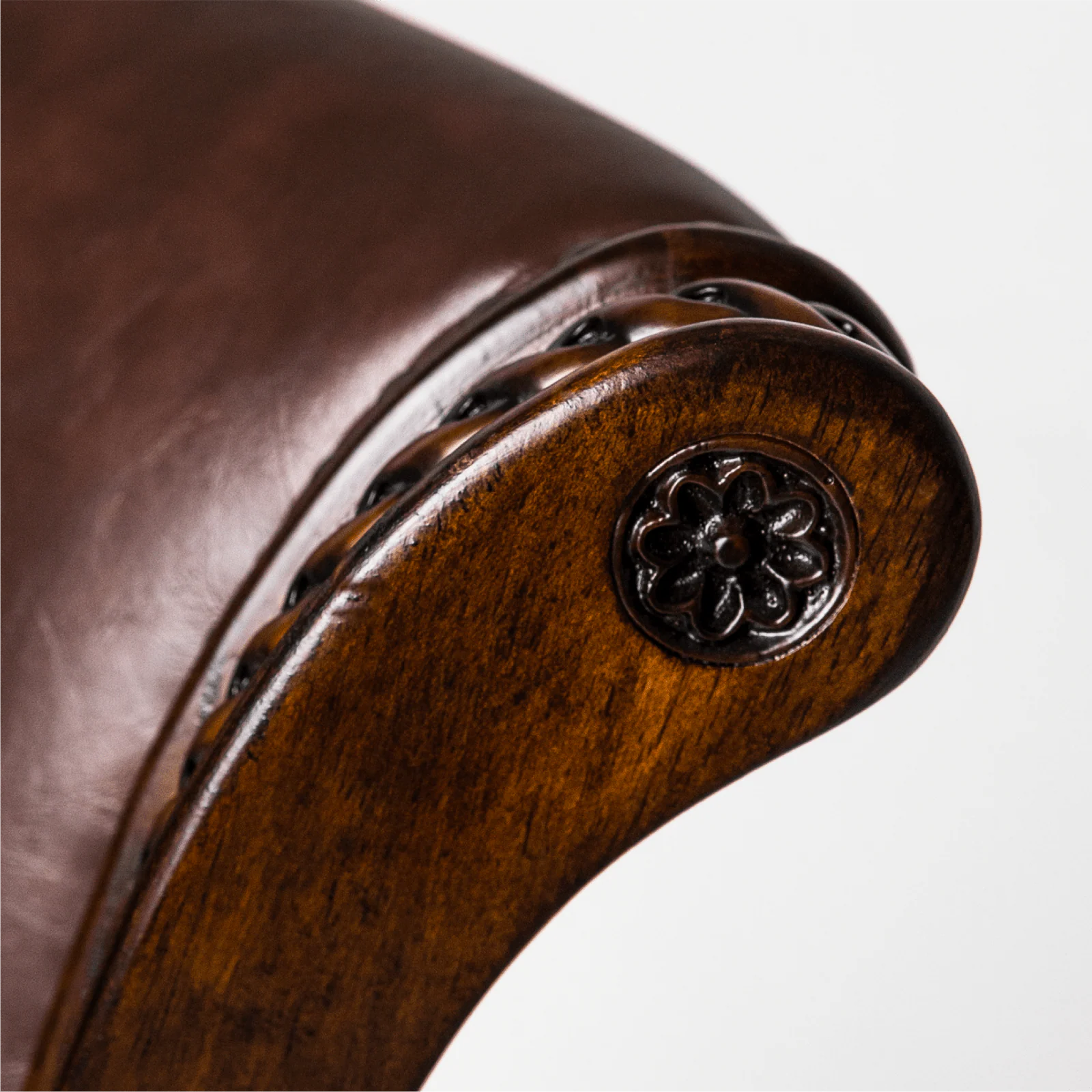 Alt View 8. Maven Lane - 31" Pullman Bar Stool In Dark Walnut Finish With Vegan Leather - Dark Walnut.