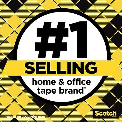 #1 SELLING home & office tape brand*  
Based on 2022 APD CA Scotch Brand