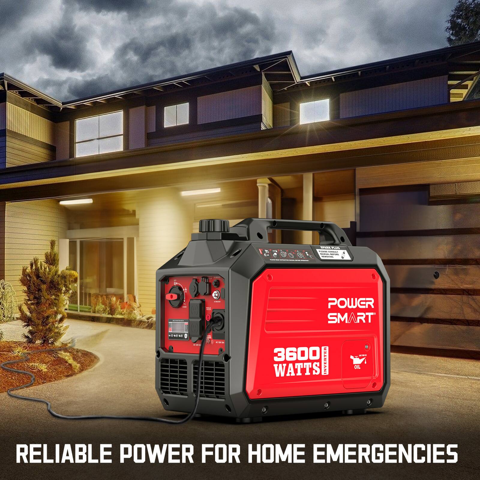 SPARK PLUS POURA COMINAN SARVING KIPIAN TENDING  
5 - SCONCENCE  
AQIA  
COM LVB  
POWER SMART 3600 INVERTEI HDI OIL WATTS  
RELIABLE POWER FOR HOME EMERGENCIES