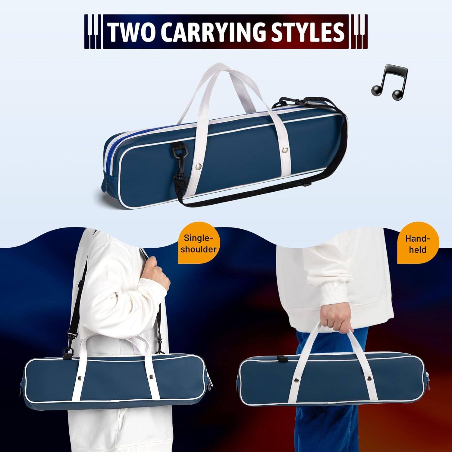 TWO CARRYING STYLES

- Single-shoulder
- Hand-held