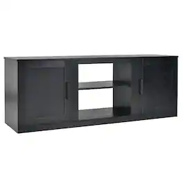 Boyel Living - TV Stand Fits TVs up to 65 in. with Adjustable shelves - Black