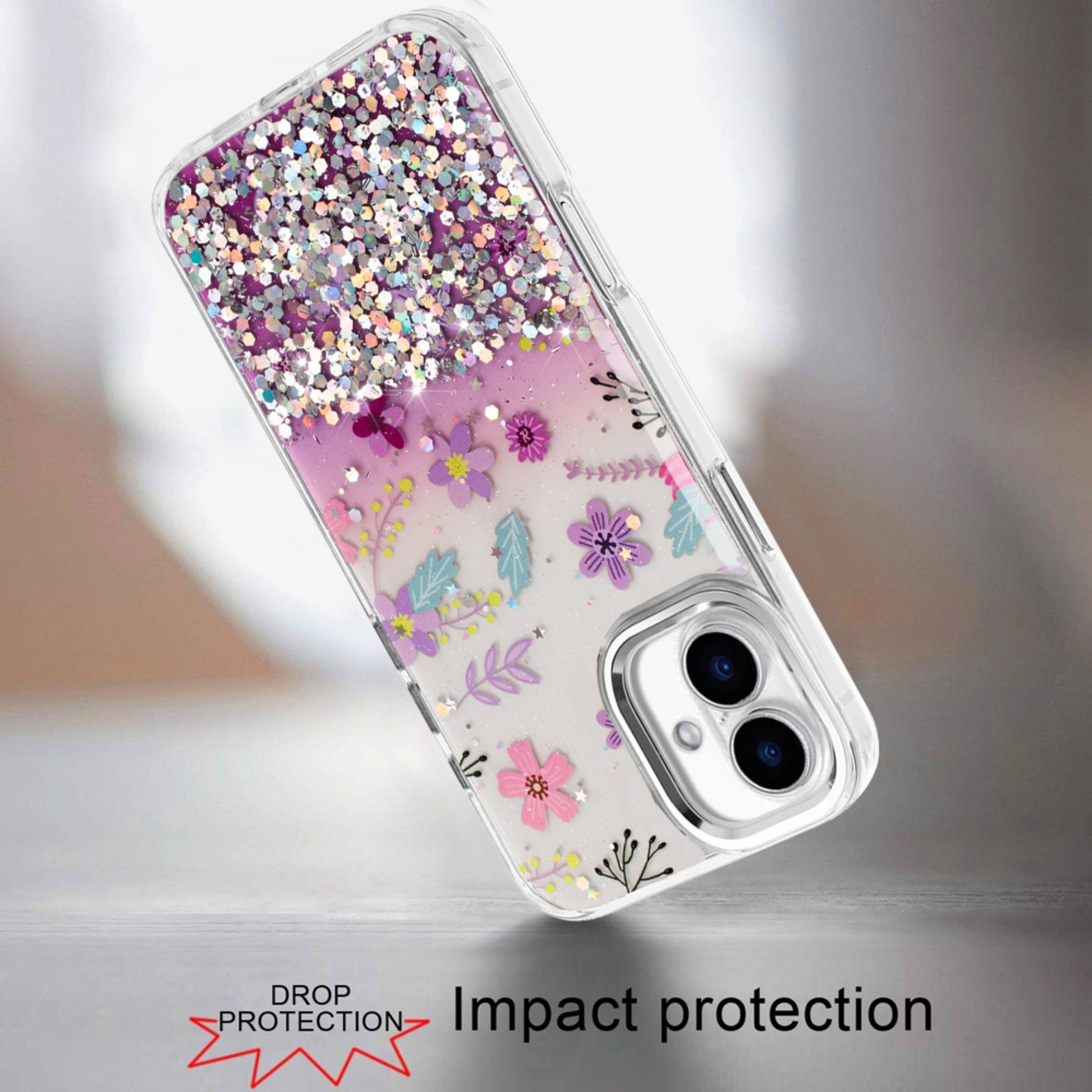 Kitcheniva Cute Metallic Button Phone Case With Tempered Glass For ...