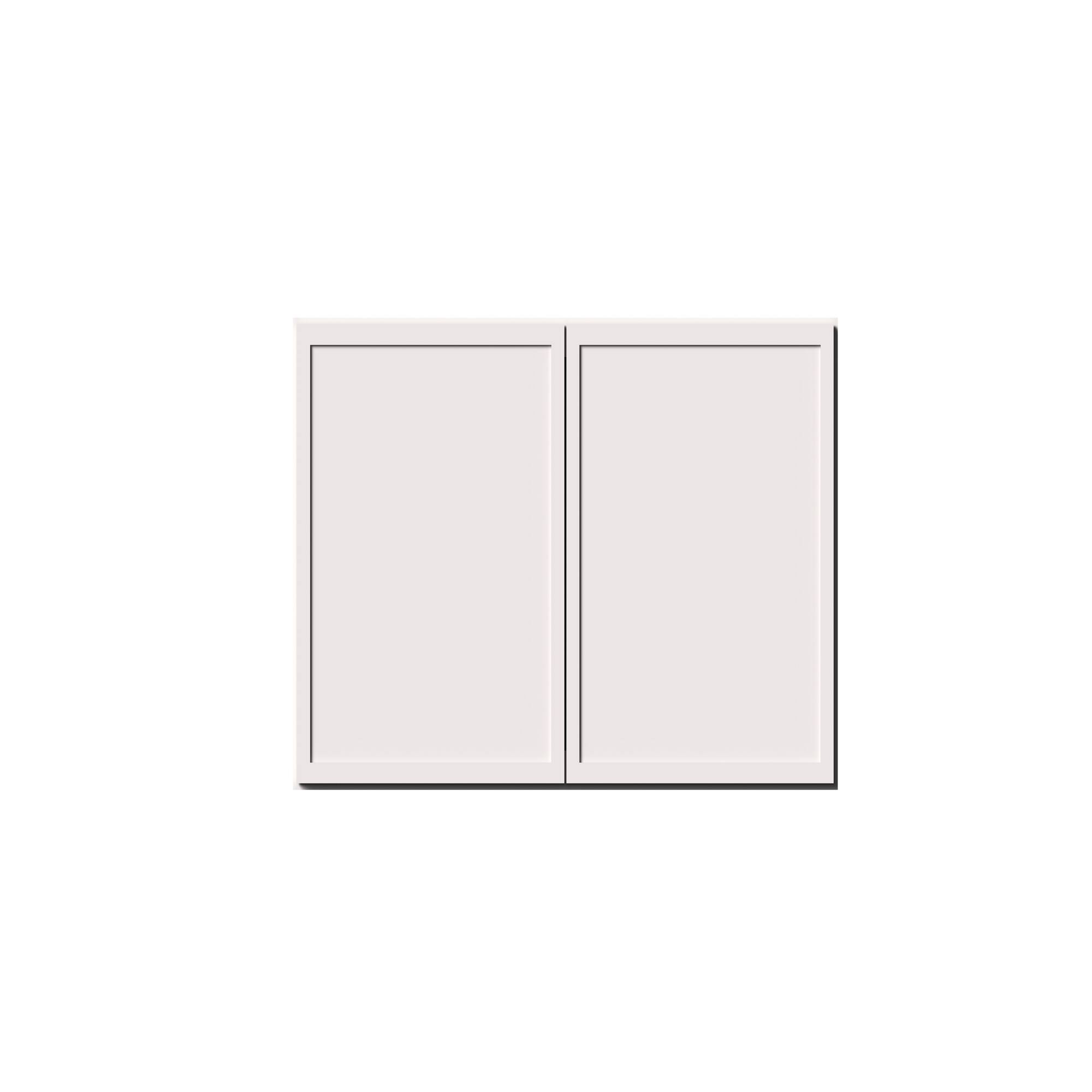 Alt View 1. Boyel Living - 33-in W x 18-in H x 12-in D Slim Shaker RTA Kitchen Wall Cabinet with Soft-Close - Snow White.