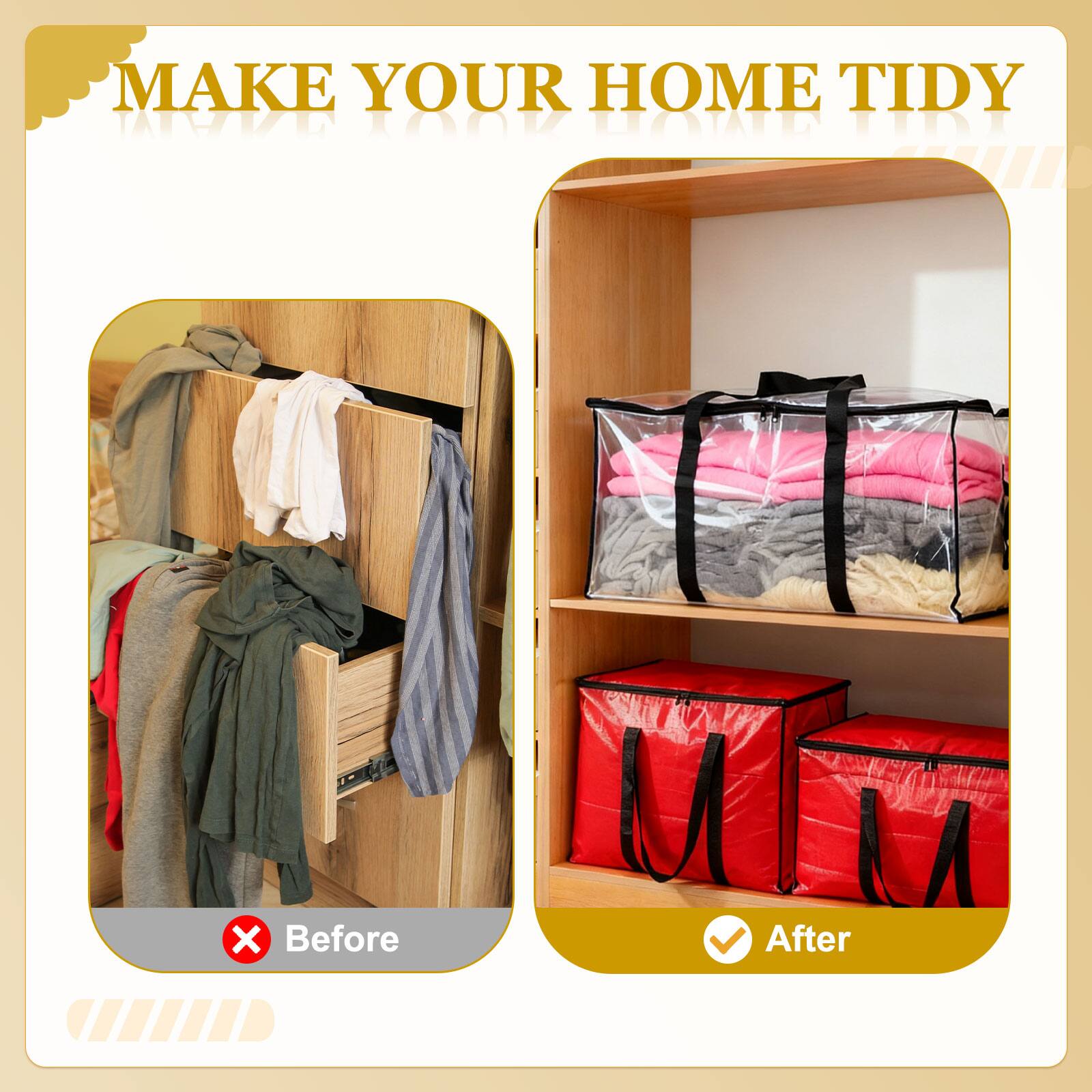 MAKE YOUR HOME TIDY

Before

After