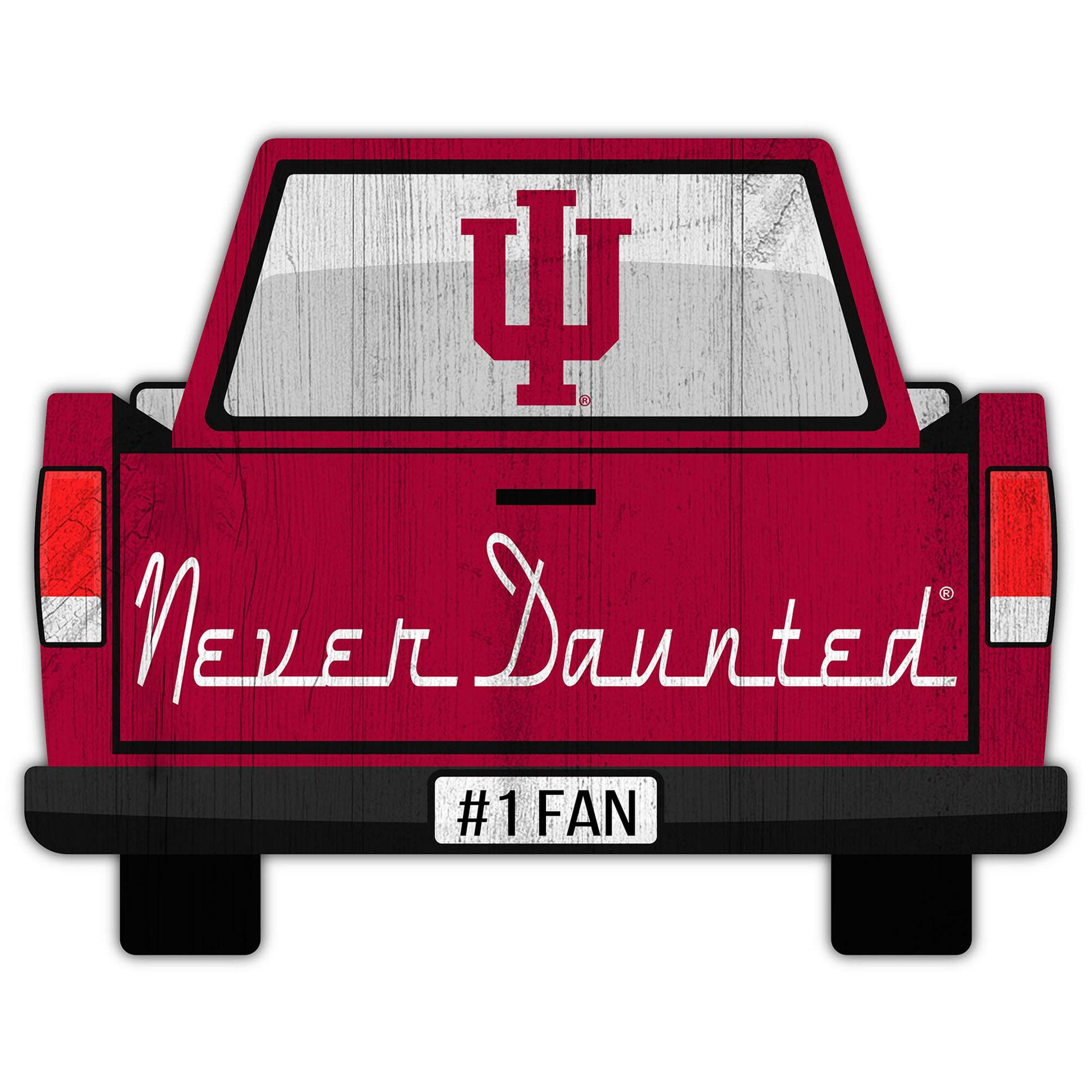Indiana Hoosiers 12'' x 12'' Truck Back D-cor