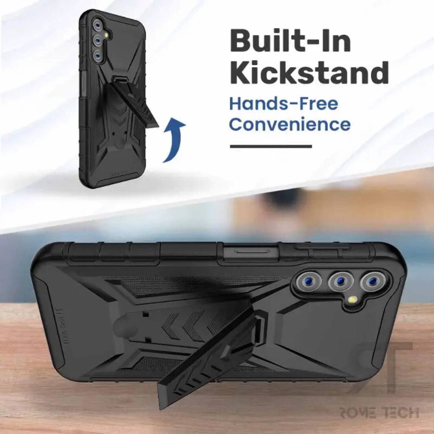 Built-In Kickstand  
Hands-Free Convenience