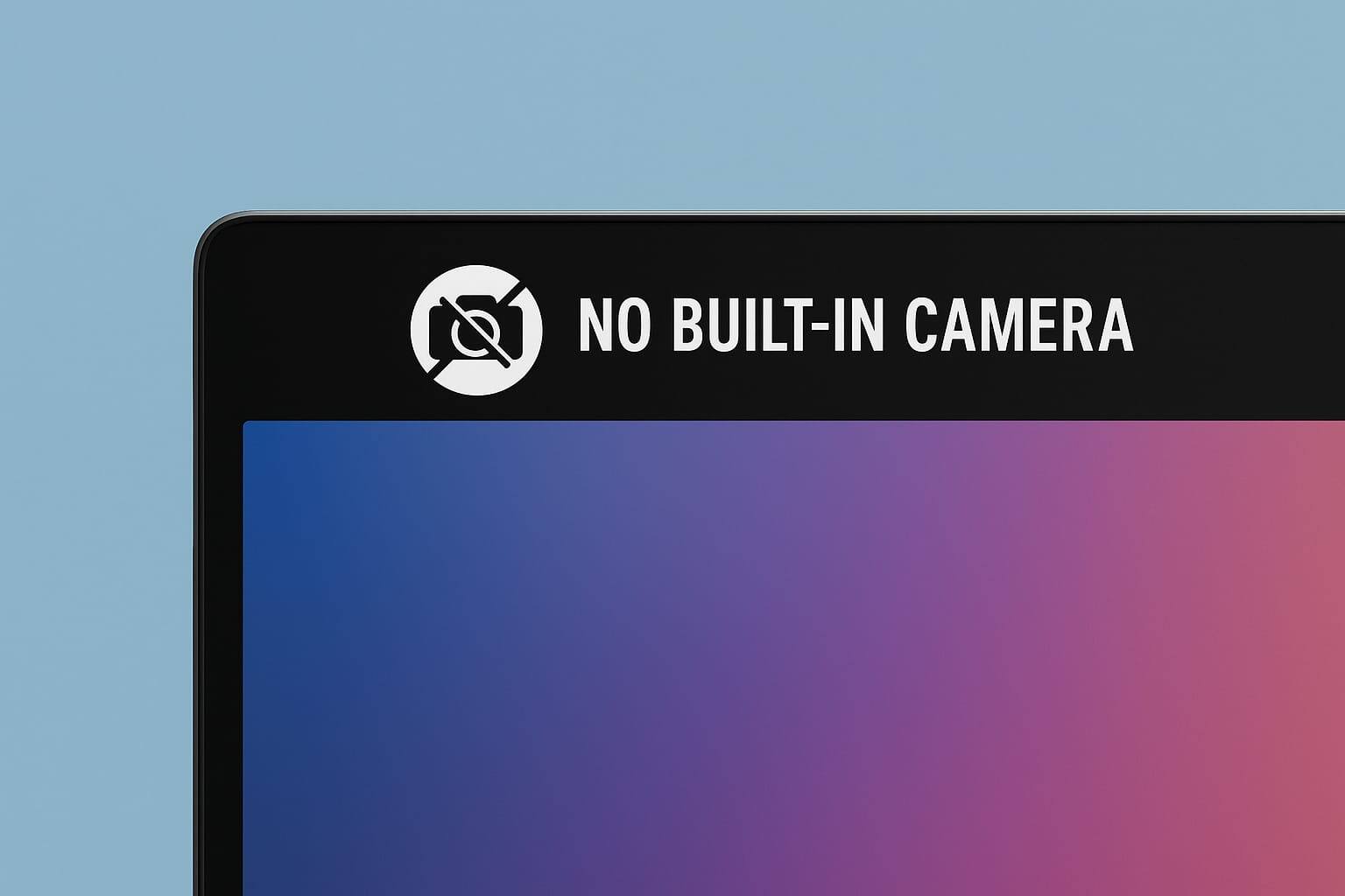 NO BUILT-IN CAMERA