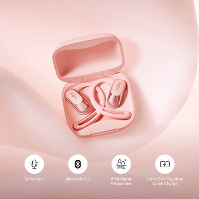 Shokz OpenFit Air Open Ear True Wireless Earbuds Pink T511-ST-PK Shokz OpenFit Air Open Ear True Wireless Earbuds Pink T511-ST-PK