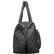 Alt View 1. Joan & David - 22-Inch Diamond Quilted Parachute Nylon 3-Pocket Duffel Bag - 367-BLACK.